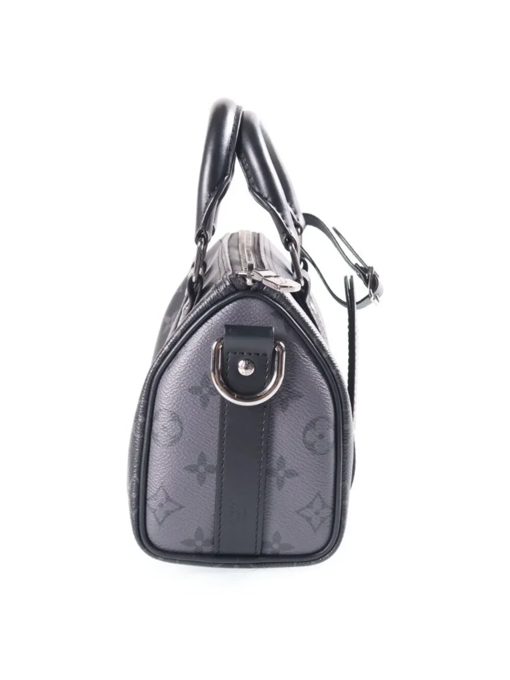 Louis Vuitton Monogram Eclipse Citykeepall 2-Way Shoulder Bag Black Leather